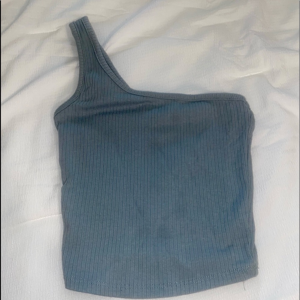 One shoulder crop/ tank top
